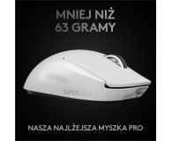 Logitech OUTLET - G PRO X Superlight biały - 1500657 - zdjęcie 8